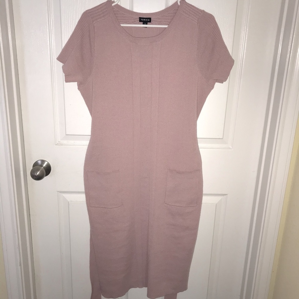 Pink Sweater dress